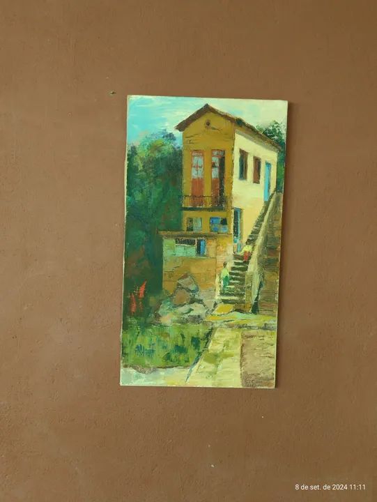 Obra de arte antiga do ano 1.983