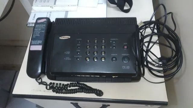 Aparelho de Fax Samsung FX-40, antiguidade, completo, bom estado. - Foto 3