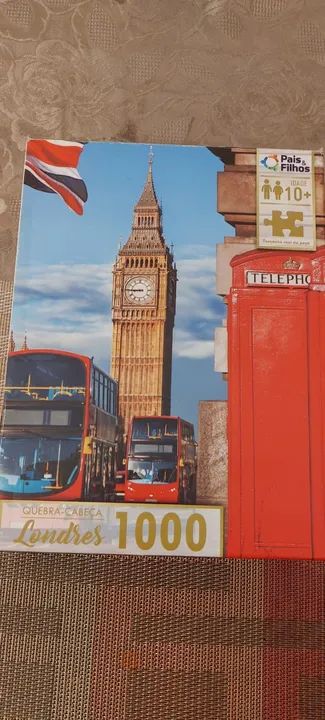 Quebra Cabeça Londres Premium - 1000 Peças Multicolor - Foto 3