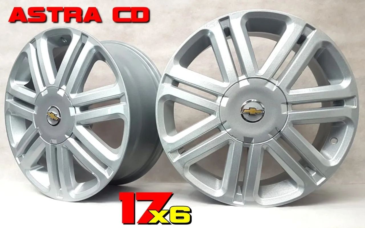 Roda aro 17 Chevrolet astra Cd prata 4x100 tala 6 jogo novo