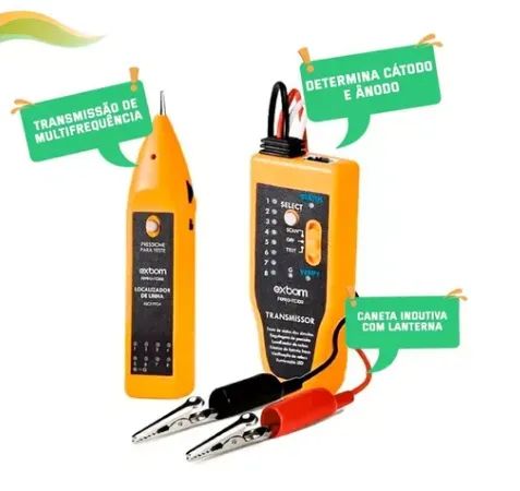 Kit Localizador E Testador De Cabos De Rede E Telefonia Led rj 45 rj11 - Foto 2
