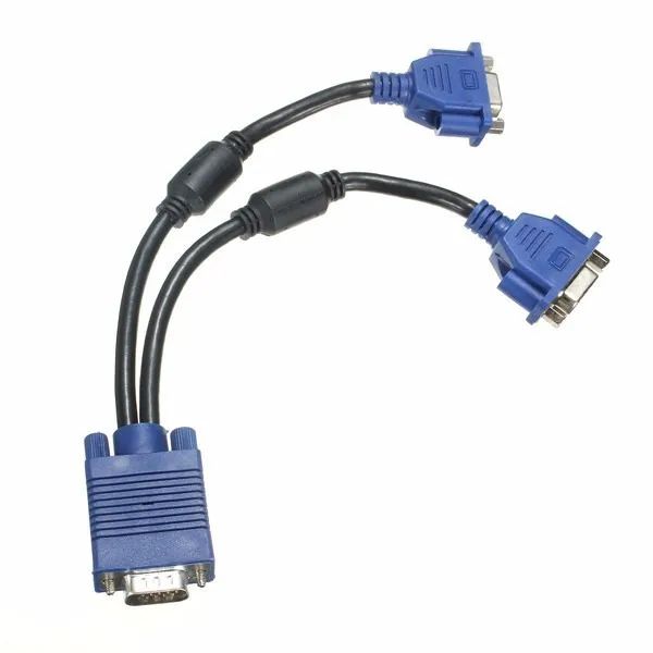 Cabo Divisor Splitter Vga 2 Saídas Simultâneas Monitor Loja Coimbra Computadores Entregamo - Foto 5