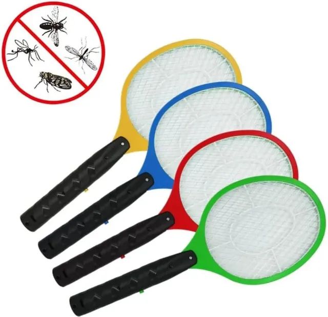 Raquete Mata Mosca e Mosquito Elétrica Recarregável