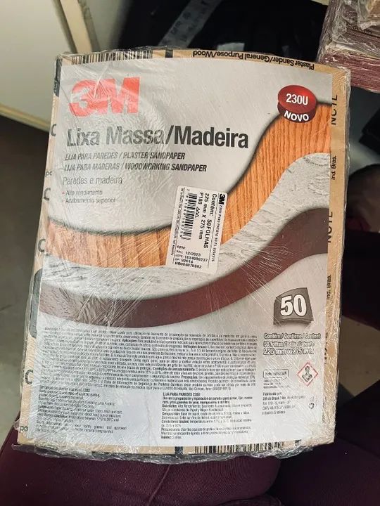 Pacotes de lixas de madeira, massa e ferro - Foto 2