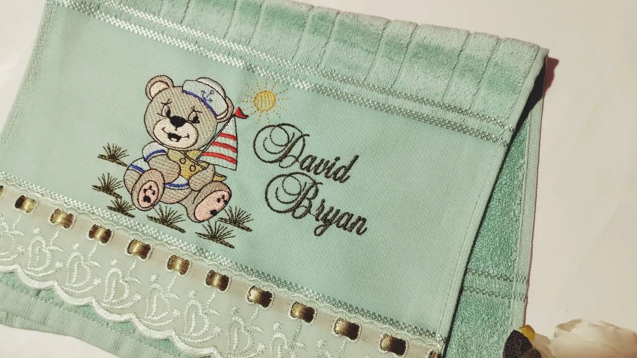 Toalhas boca bordadas e personalizadas. - Foto 2