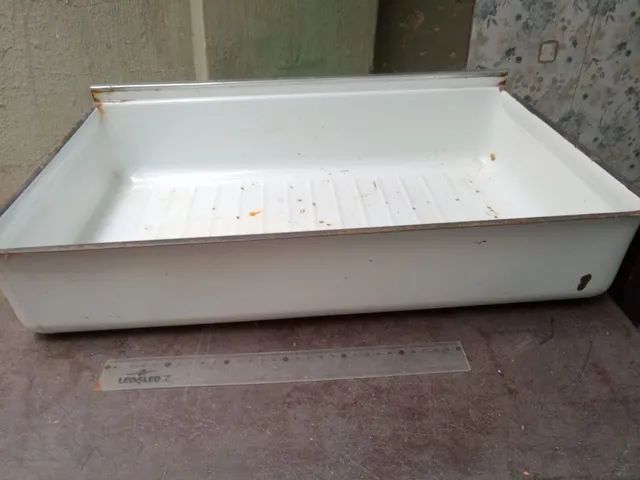 R$80 Gaveta em Ferro esmaltado Geladeira Frigidaire GE. - Foto 5