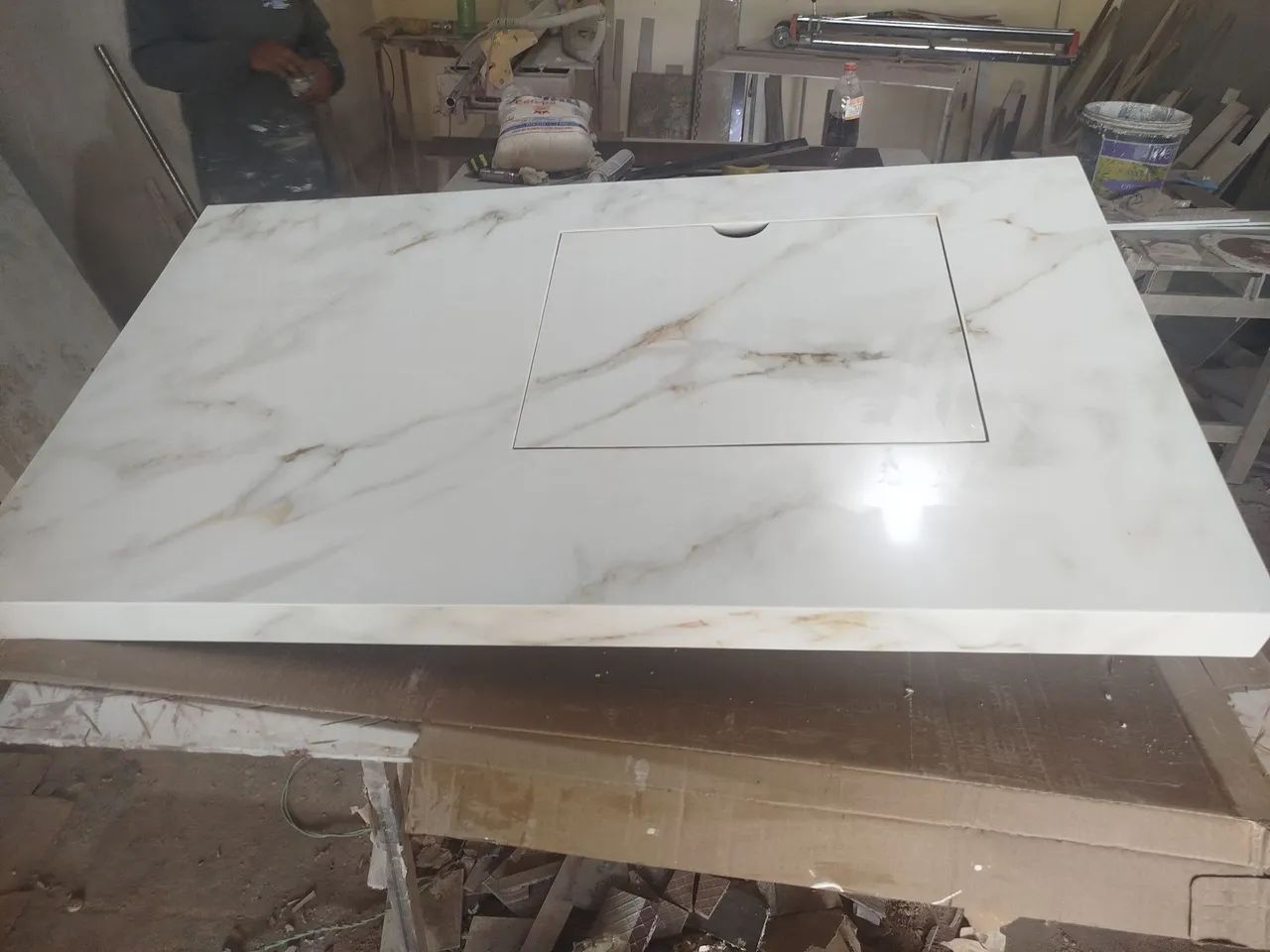 Pias esculpidas no porcelanato  - Foto 2