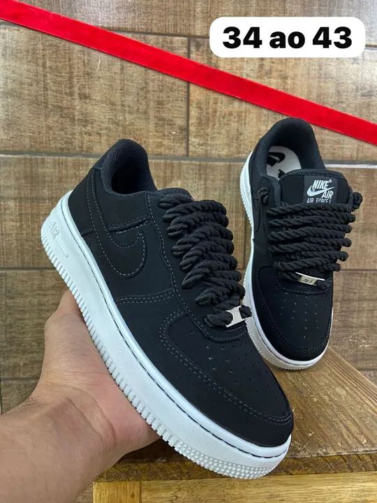 Tênis Nike Air Force 1 Preto - Foto 4
