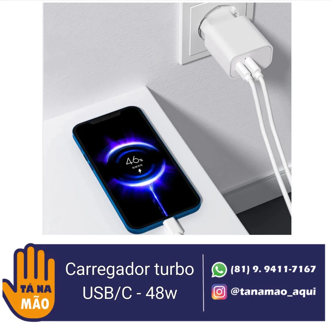 Fonte turbo USB/C - 48w - Foto 3