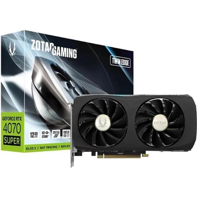 Placa de Vídeo Zotac GeForce RTX4070 Super Twin Edge 12GB Gddr6X PCI-Express