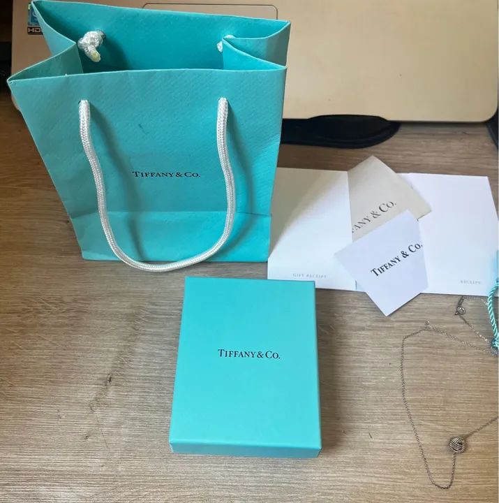 Colar tiffany twist nó em prata de lei - Foto 3