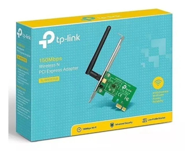 Placa de rede Wi-Fi TP-Link PCI-Express Antena WN781nd - Loja Natan Abreu