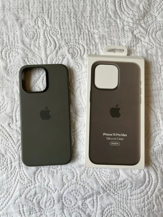 Capa original silicon case MagSafe iPhone 15 pro Max
