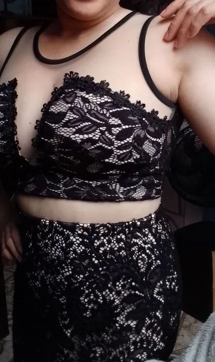 Conjunto preto de renda - Foto 2