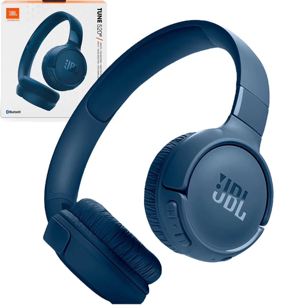 Fone de Ouvido Sem Fio Bluetooth Até 57hrs Supra-Auricular, Azul - JBL  original