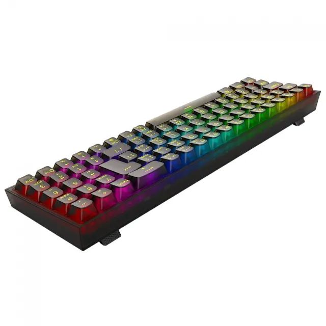 Teclado Mecânico 78% Redragon Pollux Pro Clear RGB Bluetooth/Wireless - WZetta - Foto 4