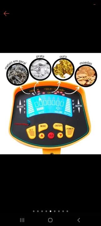 Detector de Metais- Ouro; Prata e Ferro.  - Foto 4