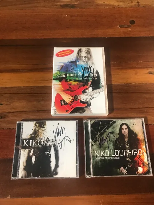 Kiko Loureiro - Lote c/ 2 CDS + DVD - Autografados