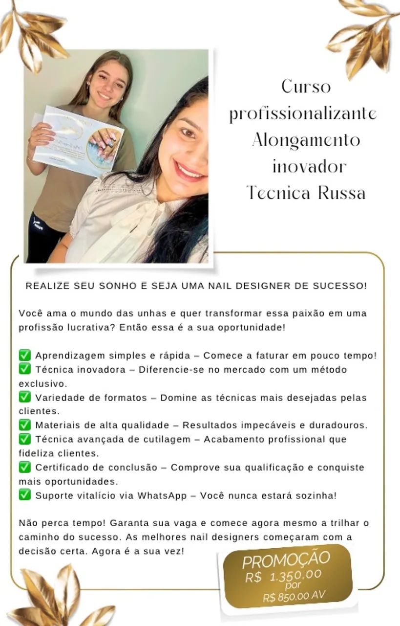Alongamento de unhas e curso profissionalizante  - Foto 4