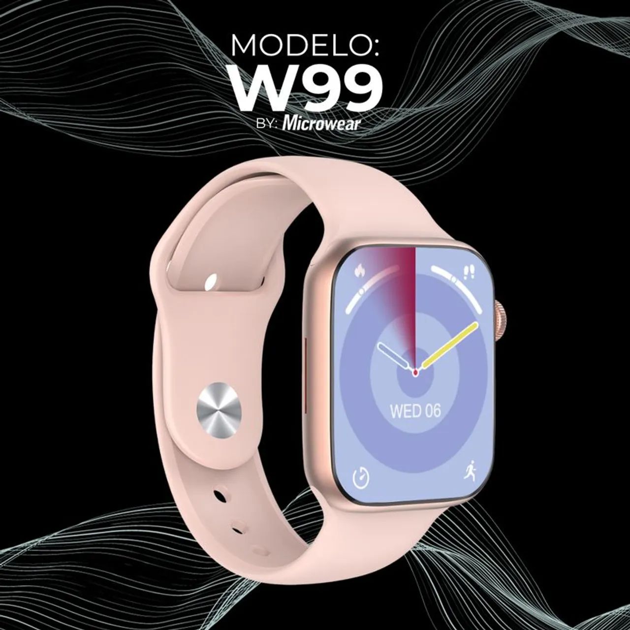 Smartwatch W99 - Função 2 Gestos - Armazenamento Interno - Foto 3