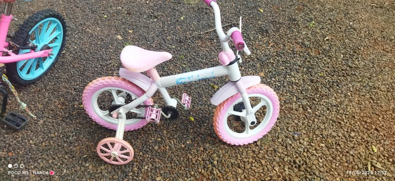 Bicicleta Infantil Rosa com Rodinhas
