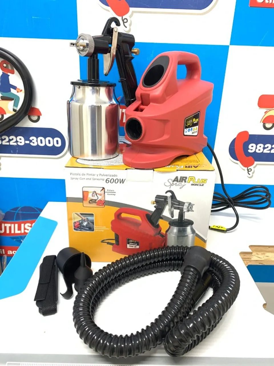 Pistola de Pintura 600W Schulz Air Plus 127V 1