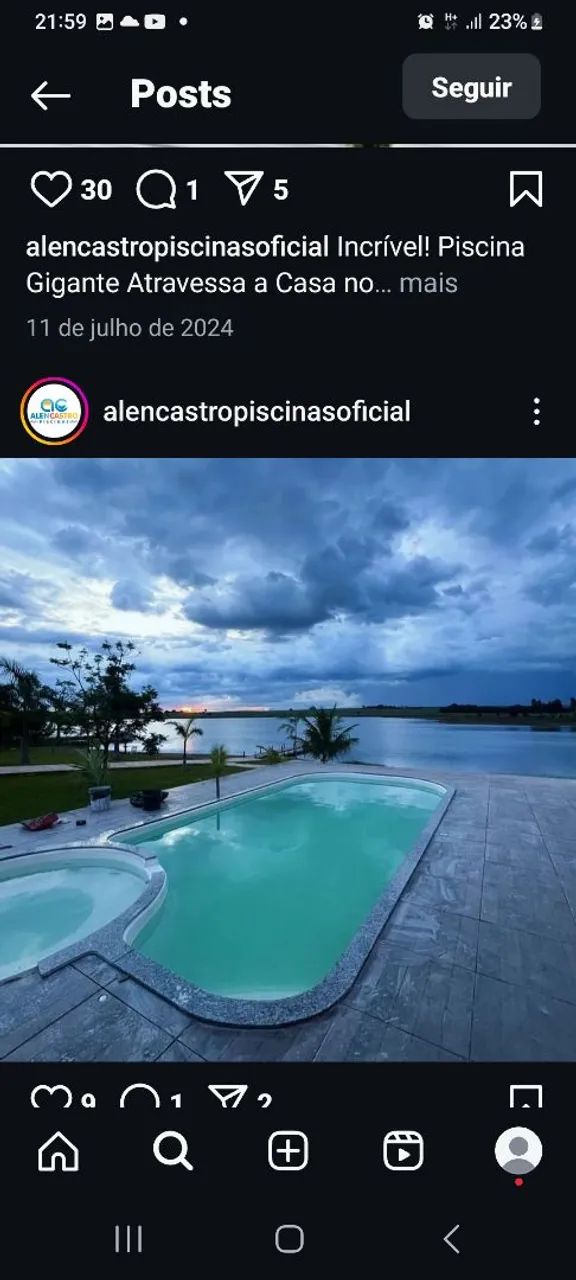 Piscina de 8m com Spa