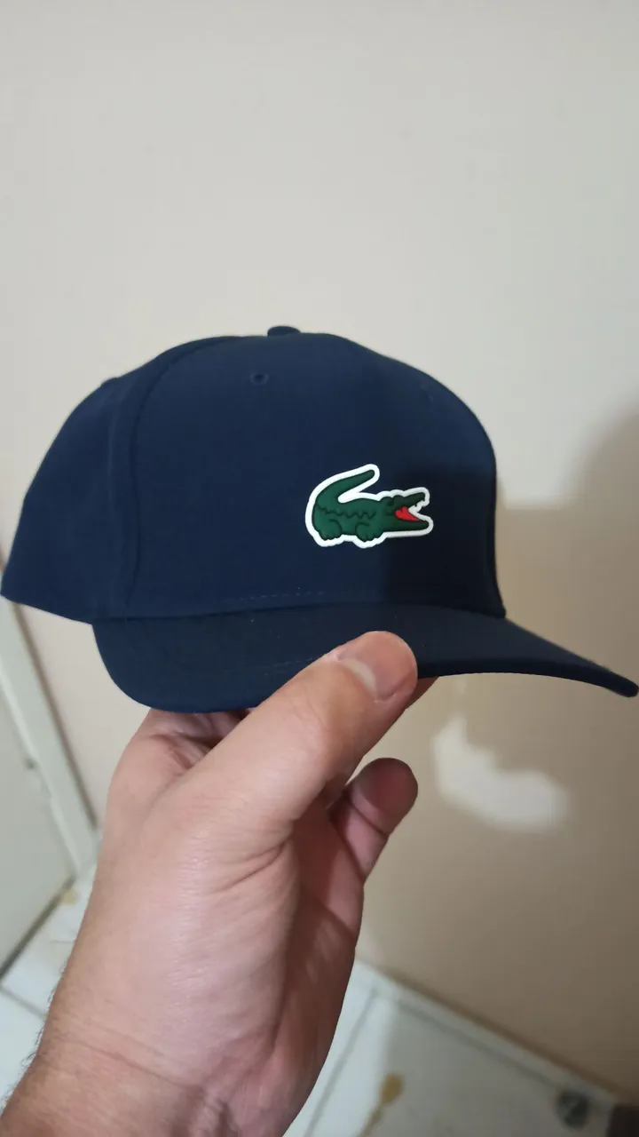 Boné Lacoste Azul Marinho - Original