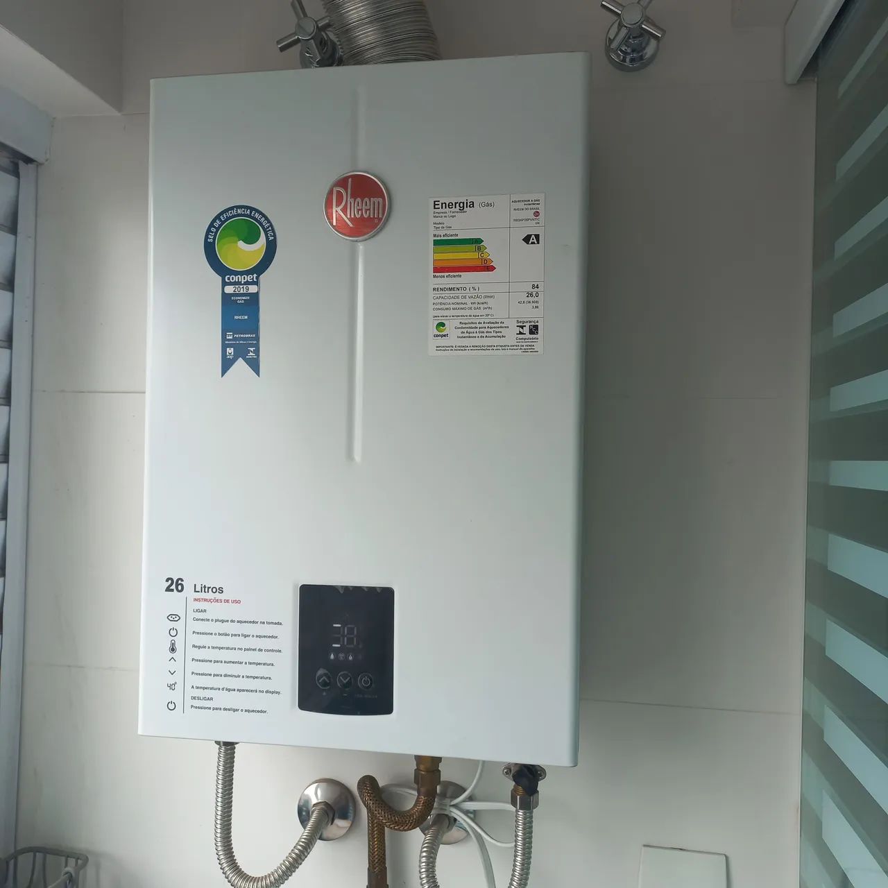 Aquecedor Rheem 26 litros  - Foto 3