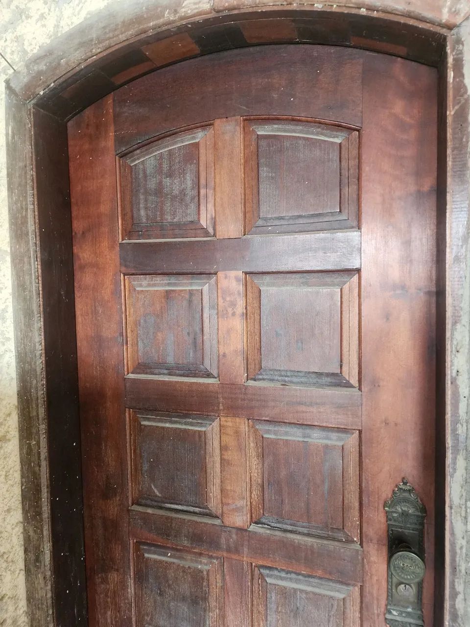 Porta de madeira maciça para área externa - Foto 3