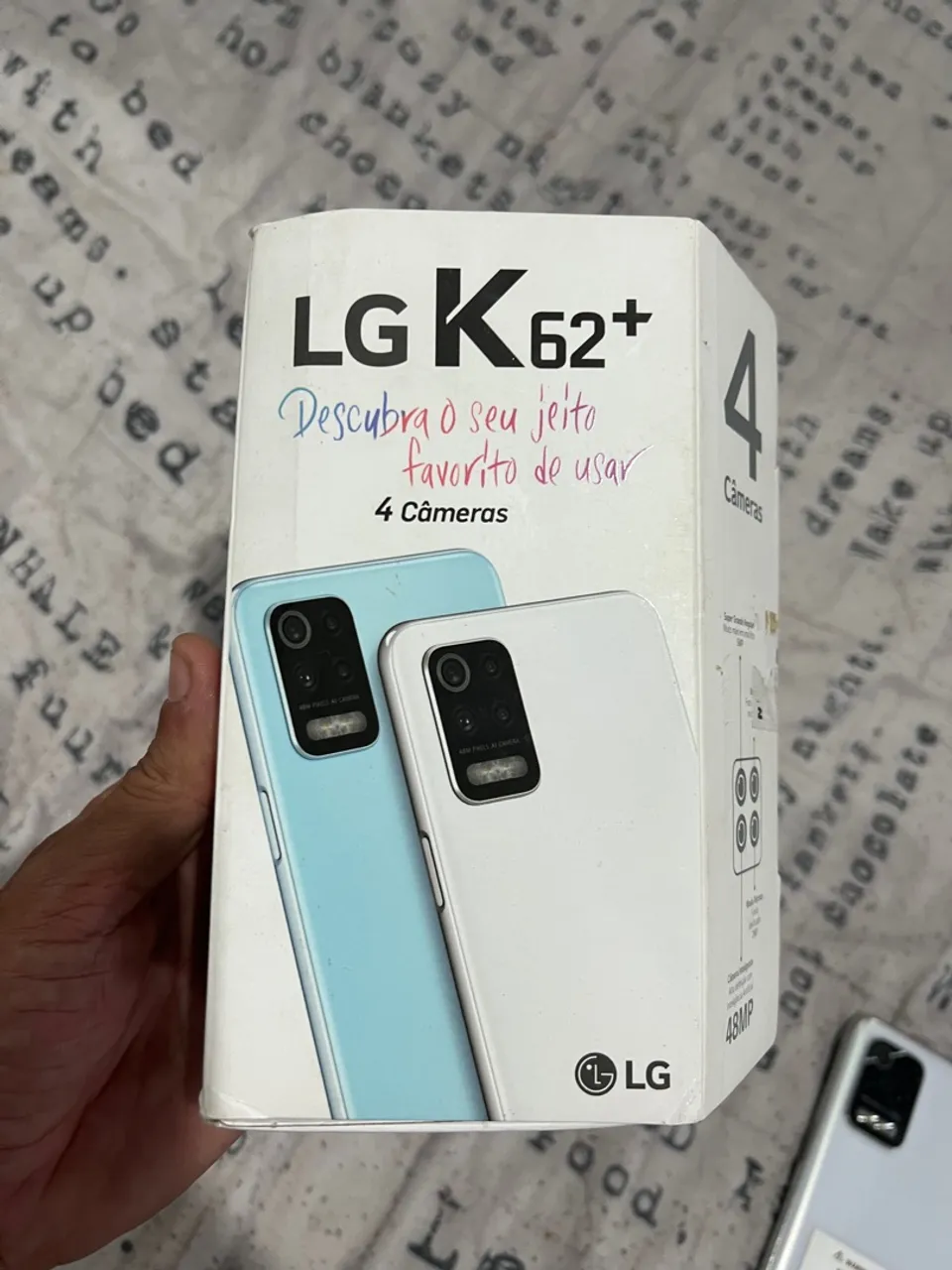 Celular LG K62+ novo sem uso lacrado Branco