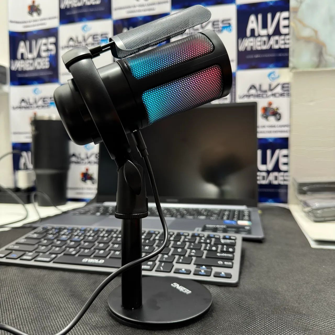 Microfone USB gamer com Led  - Foto 3