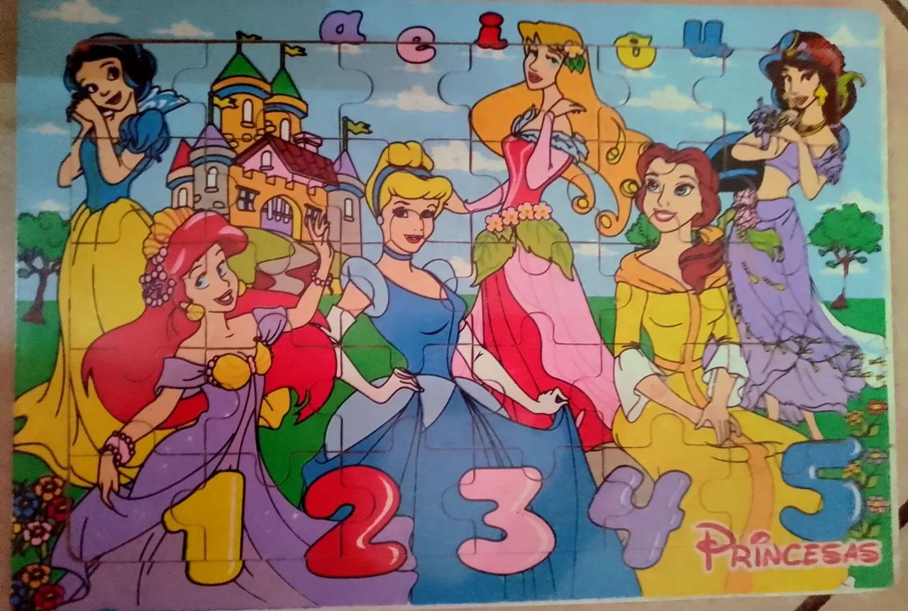 Quebra-cabeça Princesas Disney - 30 peças