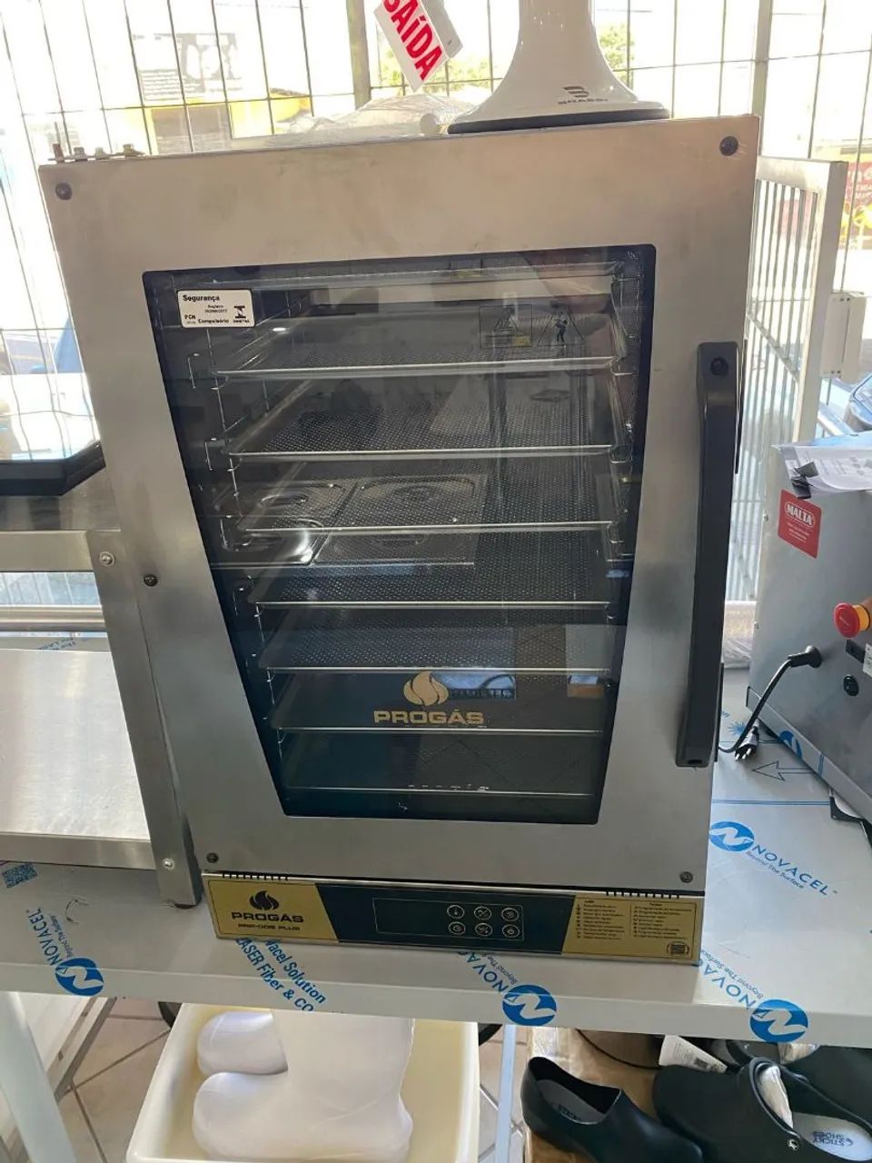 NZ. Forno elétrico convector turbo digital 8 assadeiras PROGÁS 