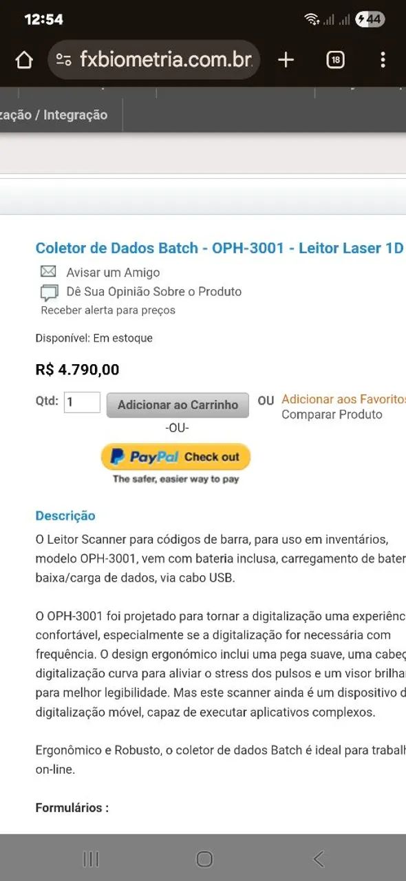 Coletor de Dados Batch - OPH-3001 - Foto 6