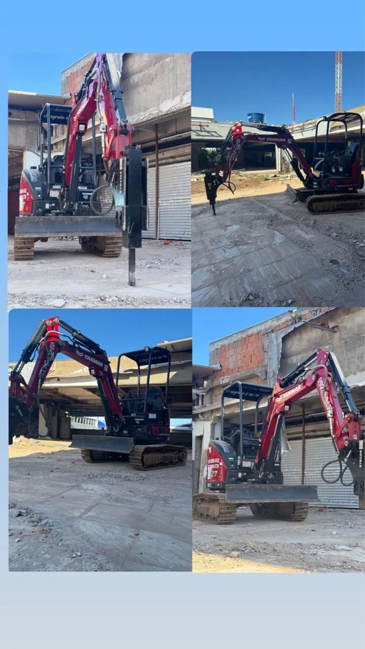 Aluguel de máquinas Bob Cat/ retro escavadeira/ mini escavadeira /cacamba - Foto 6