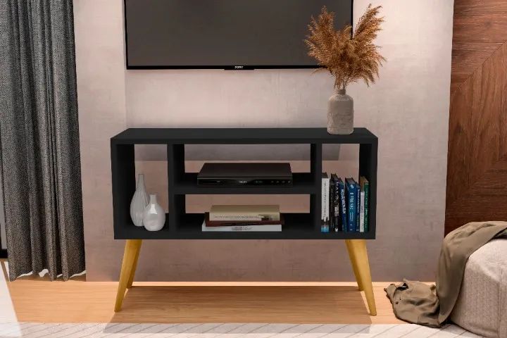 RACK YEN PARA TV'' ATÉ 42'' POL RETRÔ = FRETE + MONTAGEM GRÁTIS! - Foto 2