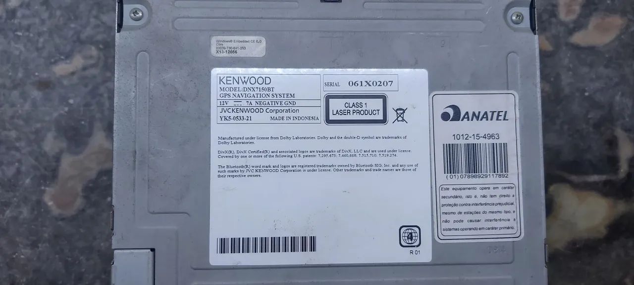 Som automotivo Kenwood DNX7150BT - Foto 2