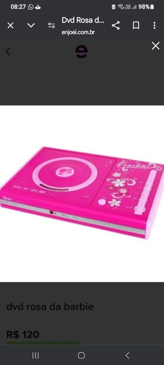 Dvd Tectoy Barbie Mattel. Conservado. Completo  - Foto 3