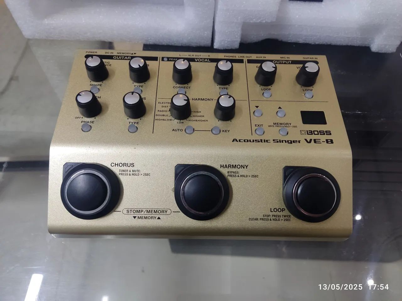 Boss VE-8 Acoustic Singer - Pedal para violonistas que Cantam - Foto 3