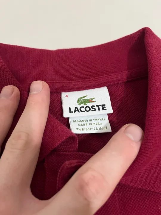 Polo Lacoste Vermelha - Foto 4