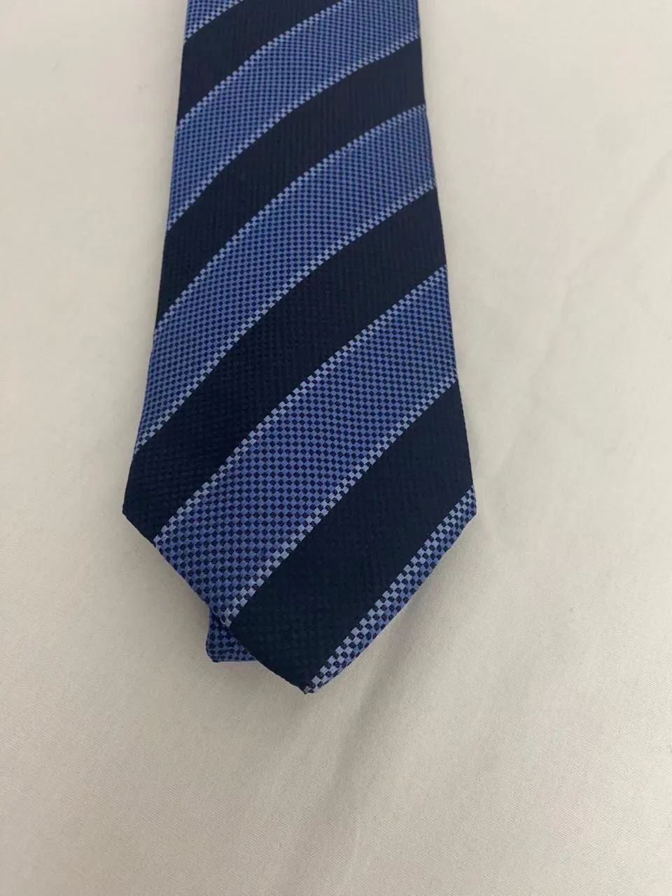 Gravata Brooksfield azul listrada Bom estado - Foto 4