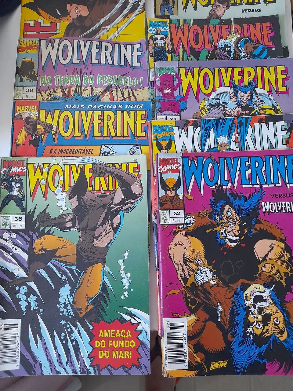 Lote 12 HQs - Wolverine - Editora Abril 
