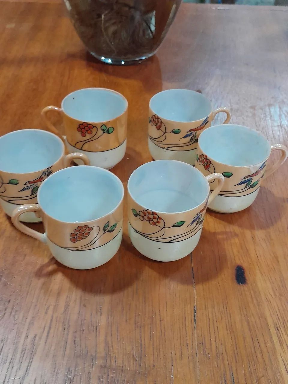 6 xícaras de café Porcelana casca de ovo, pintura feita a mão  - Foto 2
