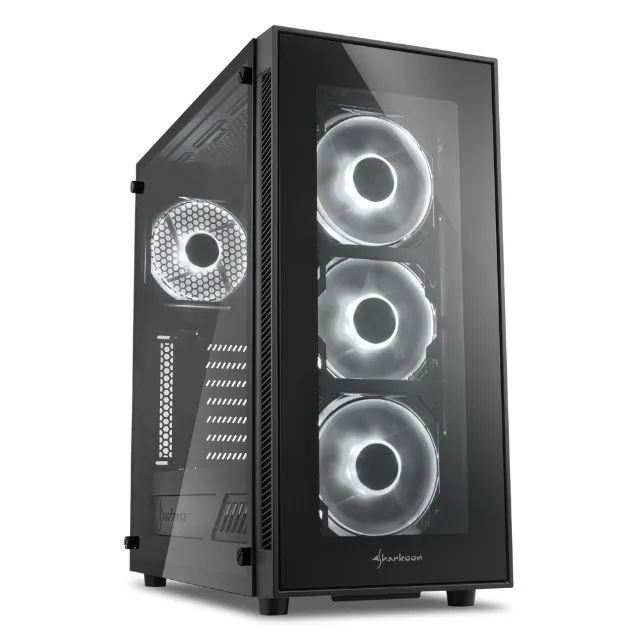 Gabinete Sharkoon TG5 (+ 4x Fans com LED Branca) Gamer