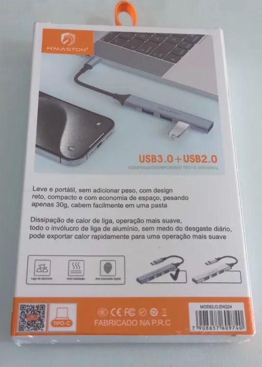 extensão de entrada usb pc  e tipo c 