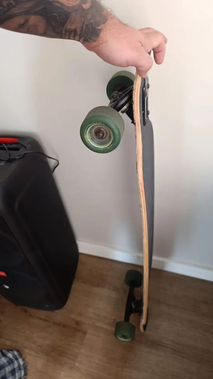 Longboard Traxart Drop-Through Simétrico Wildstyle  - Foto 3