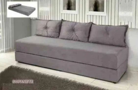 Sofá Cama 3 Lugares Marrom Confortável e Prático - Foto 4