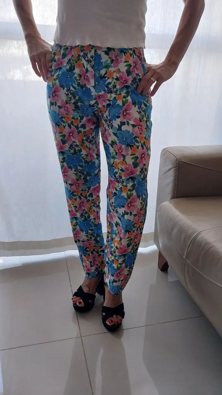 Calça zara  floral
