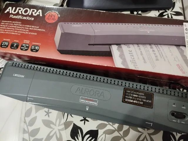 Plastificadora Aurora semi nova - Foto 4